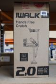 A boxed as new IWalk hands free crutch 2.0.