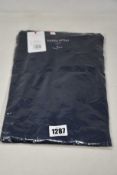 Three men's as new Derek Rose London navy long sleeve T-shirts (M - RRP £100 each).