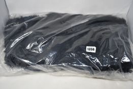 A women's as new French Connection Toscana black sheepskin/leather coat (M - RRP £900).