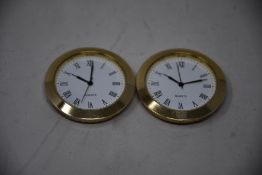 Fifty two Hicarer 2-1/8 Inch (55mm) quartz clock fit-up/insert, fit diameter 1.97 Inch (50mm)