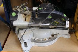 A pre-owned Festool KS 120 EB Sliding Compound Mitre Saw.