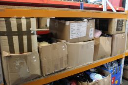 Eight boxes of assorted pre-owned clothing and related items.