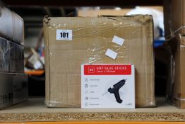 Fifty six boxes of 50 12PA hot glue sticks (7mm x 100mm).