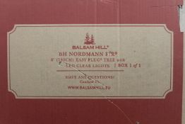 A boxed as new Balsam Hill artificial 6ft Nordmann Fir Christmas tree.