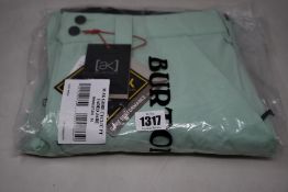 A pair of men's as new Burton AK Gore-Tex Cyclic pants in faded jade (M - RRP £300).