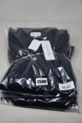 Three as new Sirplus navy organic cotton long sleeve polo shirts (All M - RRP £95 each).
