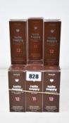 Twelve as new Benefit Hello Happy flawless brightening foundations No 11, 12 (30ml).