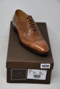 A pair of men's as new Church's Barnes Doha leather Oxford chestnut shoes (Size 7 - RRP £1500).
