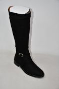 A pair of as new Duo Boots Edith boots in black leather (UK 5).