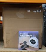 Fourteen star projector night lights with alarm clock, Signal Galaxy projector.