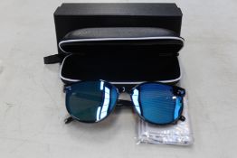 Twenty pairs of Boyou sunglasses with case and boxes.