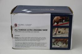 A pair of boxed as new Equine Fusion - All Terrain Ultra jogging shoes (Size 12, black).