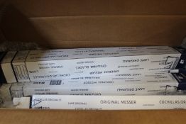Three hundred boxed as new Grasselli Meat Slicing Blades (B356, 517 x 22 x 0.7).