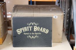Twenty boxed skull print spirit boards.