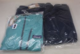 A men's as new Patagonia Better Sweater jacket (M) and a women's Houdini jacket (S).