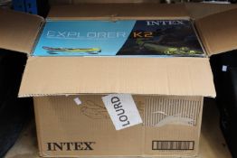 An as new Intex Explorers K2 kayak.