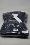 Three as new Sirplus navy organic cotton long sleeve polo shirts (All M - RRP £95 each).