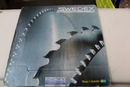 An as new Swedex N2EAM10 450mm 144 teeth circular saw blade (Triple chip negative for aluminium