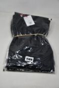 Three men's as new Derek Rose London black long sleeve T-shirts (XL - RRP £100 each).