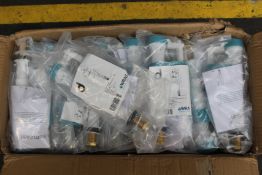 Fifty as new ILVA02 G1/2 Adjustable Inlet Fill Valves for WC Cisterns (Bottom entry brass).