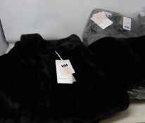 An as new Rino & Pelle Joela faux fur coat (Size 36) and a Cameron hooded waistcoat (Size 42).