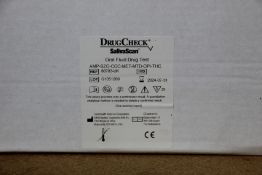 A box of Drugcheck saliva scan oral fluid drug test (25 sets in the box) (Over 18s only).