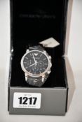 An as new Emporio Armani AR1733 watch.