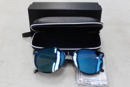 Twenty pairs of Boyou sunglasses with case and boxes.