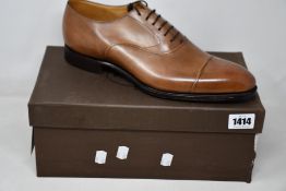 A pair of men's as new Church's Barnes Doha leather Oxford chestnut shoes (Size 11 - RRP £1500).