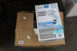 Six boxed as new Beautural handheld garment steamers.