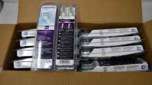 Twenty Philips Sonicare Diamond Clear standard replacement brush heads.