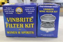 Twenty as new Vinbrite filter kits for wine and spirits.
