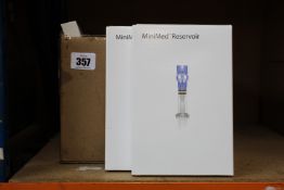 Three Medtronic - MiniMed Quick-set 6mm 60cm infusion sets and three MiniMed Reservoirs, all as