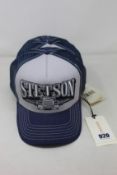 Ten as new Stetson Trucking baseball caps (RRP £39 each).