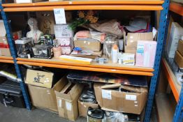 A large quantity (two shelves) of miscellaneous, mainly as new items to include a Tony Hawk's Pro