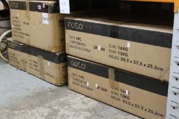 Three Roto VR accessories (Box 3 of 3 only) and one Roto VR base (Box 1 of 3 only, sold for parts).