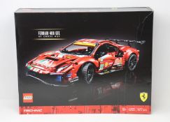 A boxed as new Lego Technic Ferrari 488 GTE (42125).
