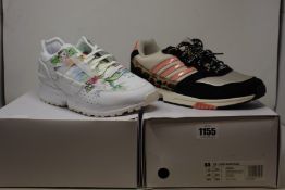 A pair of as new Adidas ZX 10.000 C Meissen trainers (UK 10.5) and ZX 1000 Pam Pam trainers (UK 10.