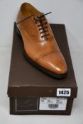 A pair of men's as new Church's Barnes Doha leather Oxford chestnut shoes (Size 8.5 - RRP £1500).