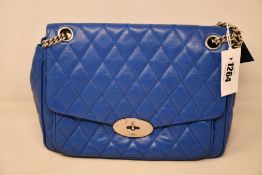 An as new Mulberry Darley shoulder bag in blue (RRP £875).