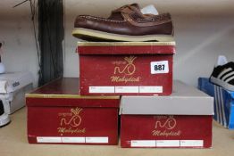 Three pairs of Mobydick Windward shoes (Size 40) (RRP £60 each).