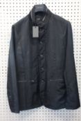 A men's as new John Varvatos jacket in black (Size 56 - RRP £1048).