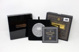 A Dante Alighieri Inferno The Divine Comedy 700th anniversary edition coin with certificate of