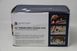 A pair of boxed as new Equine Fusion - All Terrain Ultra jogging shoes (Size 12, black).