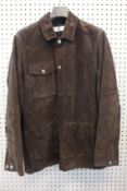 An as new Caruso brown suede jacket (TG 50).