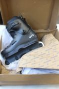 A pair of as new Sway Team 60 USD Aggressive skates (Size: 9 - 9.5, box damaged).