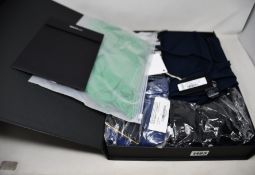 As new Emporio Armani clothing/accessories; lounge trousers (L), three pack of cotton briefs,