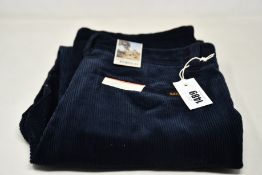 A pair of as new Nude Jeans Co. Lazy Leo navy cords (W31/L30 - RRP £135).