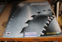 An as new Swedex N2EAM10 450mm 144 teeth circular saw blade (Triple chip negative for aluminium