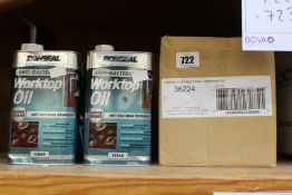 Fourteen Ronseal Anti-Bacterial Worktop Oil - Clear (1ltr).